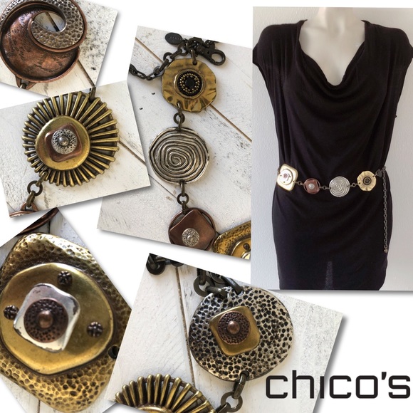 Chico's Accessories - Chico’s Artisan chain Concho belt SZ S / M Chico's Accessories - Chico’s Artisan chain Concho belt SZ S / M